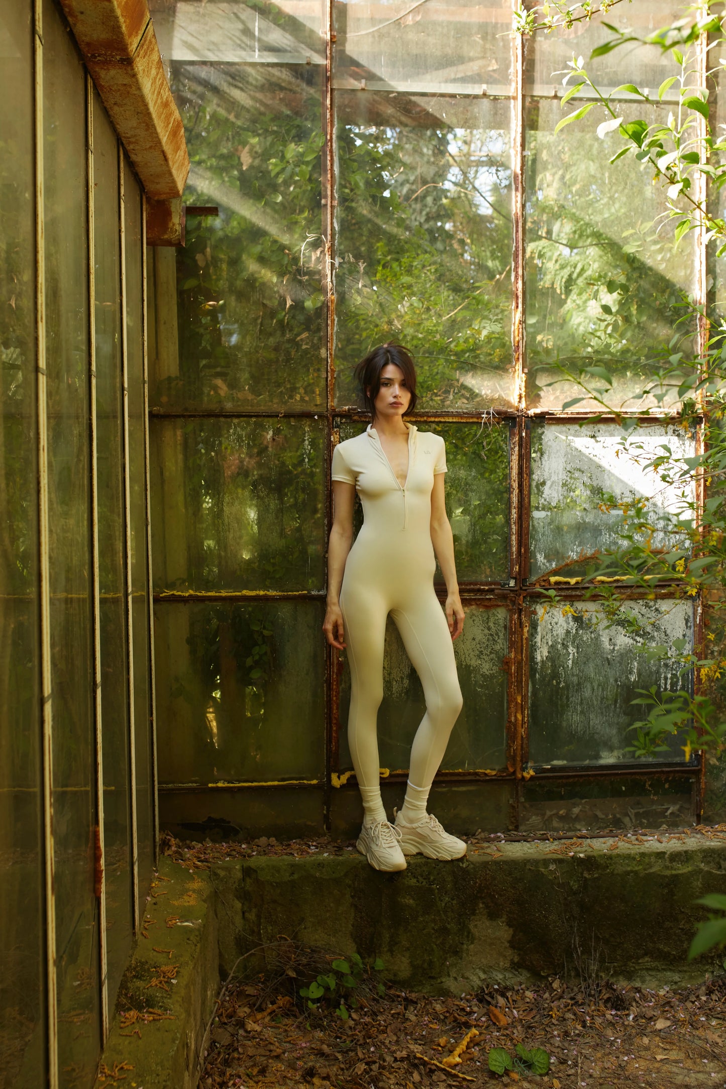 Second Skin Jumpsuit - Vanilla Silk